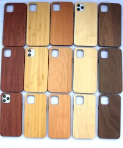 Eco-friendly wood samsung phone cases in various colors